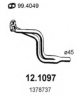 FIAT 1378737 Exhaust Pipe